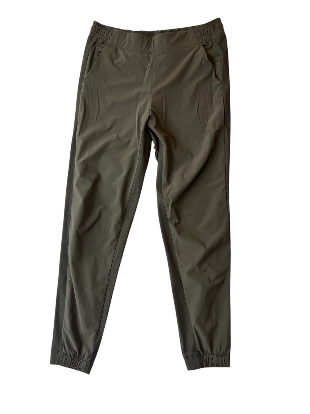 Athleta Brooklyn Jogger pants 14T Olive green Athleisure Womens 14 Tall Pull on